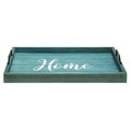 Elegant Garden Design Elegant Designs HG2000-BHW 15.50 x 12 in. Blue Wash Home Decorative Wood Serving Tray with Handles HG2000-BHW